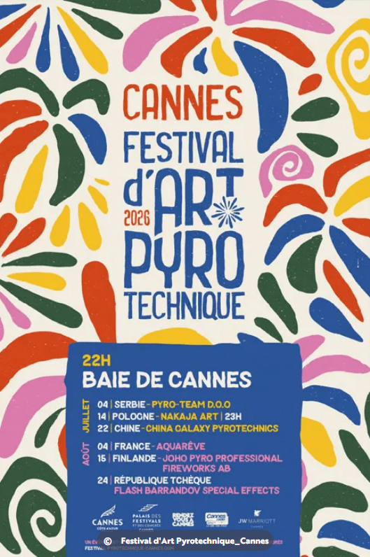 Vivez les feux d&rsquo;artifice autrement à Cannes !